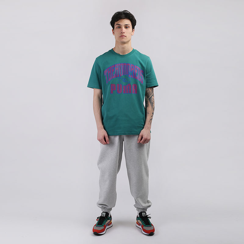 мужская зеленая футболка PUMA x The Hundreds 59831490 - цена, описание, фото 4